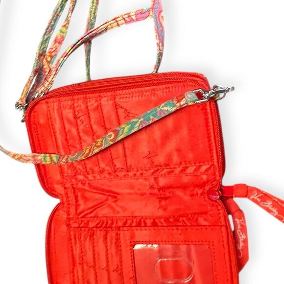 VERA BRADLEY Women’s Multicolor Pretty in Paisley All-in-One Crossbody Wallet - Picture 6 of 11
